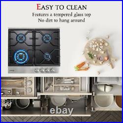 Gasland Chef GH60BF 24'' Built-in Gas Stove Top with 4 Sealed Burners, LP/NG