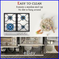 Gasland Chef GH60SF 24'' Built-in Gas Stove Top, Stainless Steel LP- NG