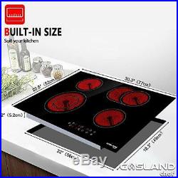 Gasland chef 30''Electric Vitro Ceramic Surface Induction Cooktop With 4 Burners