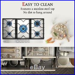 Gasland chef Gas Cooktop 36'' Built-in Gas Stove Top with 5 Sealed Burners