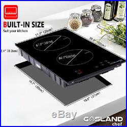 Gasland chef IH30BF Built-in Induction Cooktop, 12''Electric Stove With 2 Burners