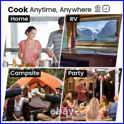 GastroGear 1700W 100V185V Induction Cooktop Wok Burner Elec Stove ETL-Certified