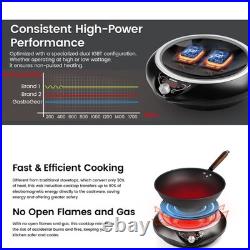 GastroGear 1700W 100V185V Induction Cooktop Wok Burner Elec Stove ETL-Certified