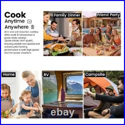 GastroGear 1700W 100V185V Induction Cooktop Wok Burner Elec Stove ETL-Certified