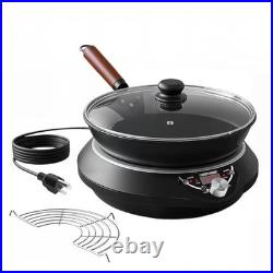 GastroGear 1700W Induction Cooktop Wok With Pan 1.97 Deep Induction Burner