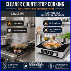 GastroGear 1800W 100V~185V Induction Cooktop 11.4 Coil Electric Stove Hot Plate