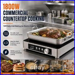 GastroGear 1800W 100V~185V Induction Cooktop 11.4 Coil Electric Stove Hot Plate
