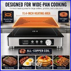 GastroGear 1800W 100V~185V Induction Cooktop 11.4 Coil Electric Stove Hot Plate GastroGear 1800W 100V~185V Induction Cooktop 11.4 Coil Electric Stove Hot Plate