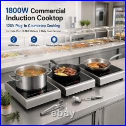 GastroGear 1800W 100V~185V Induction Cooktop With 24H Timer