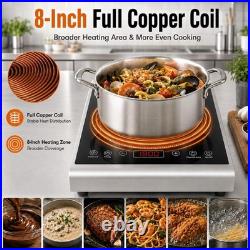 GastroGear 1800W 100V~185V Induction Cooktop With 24H Timer