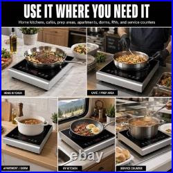 GastroGear 1800W 100V~185V Induction Cooktop With 24H Timer