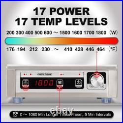 GastroGear 1800W 100V185V Commercial Induction Cooktop Electric Stove Burner