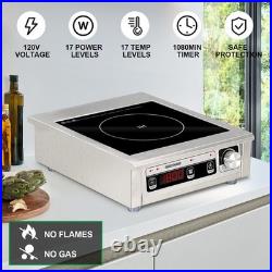 GastroGear 1800W 100V185V Commercial Induction Cooktop Electric Stove Burner