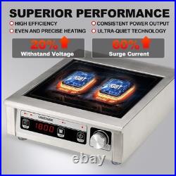 GastroGear 1800W 100V185V Commercial Induction Cooktop Electric Stove Burner