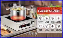 GastroGear 1800W 100V185V Commercial Induction Cooktop Electric Stove Burner