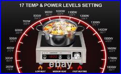 GastroGear 1800W 100V185V Commercial Induction Cooktop Electric Stove Burner