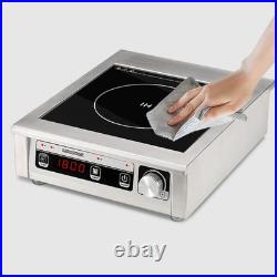 GastroGear 1800W 100V185V Commercial Induction Cooktop Electric Stove Burner