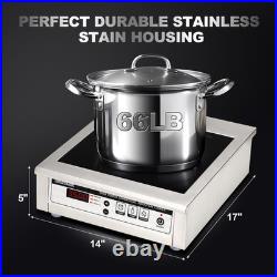 GastroGear 3500W 220V Commercial Induction Cooktop Electric Stove Burner Plate