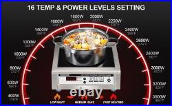 GastroGear 3500W 220V Commercial Induction Cooktop Electric Stove Burner Plate