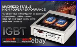 GastroGear 3500W 220V Commercial Induction Cooktop Electric Stove Burner Plate