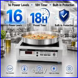 GastroGear 3500W 220V Commercial Induction Cooktop induction Stove Burner Plate