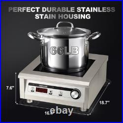 GastroGear 5000W 190275V Induction Cooktop Commercial Electric Stove Burner Pro