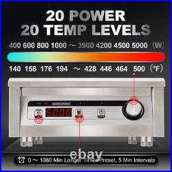 GastroGear 5000W 190275V Induction Cooktop Commercial Electric Stove Burner Pro
