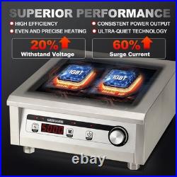 GastroGear 5000W 190275V Induction Cooktop Commercial Electric Stove Burner Pro
