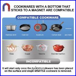 GastroGear 5000W 190275V Induction Cooktop Commercial Electric Stove Burner Pro