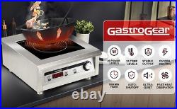 GastroGear 5000W 190275V Induction Cooktop Commercial Electric Stove Burner Pro