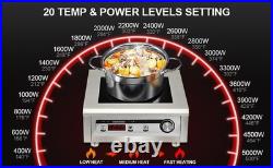 GastroGear 5000W 190275V Induction Cooktop Commercial Electric Stove Burner Pro
