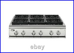 Ge Monogram Zgu36n6h2ss 36 Pro Style Natural Gas Rangetop Cooktop