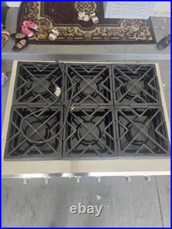 Ge Monogram natural gas top range cook stove 6 burners