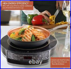 Gold Precision Induction Cooktop, Portable, Powerful with Large 8 Heating Co