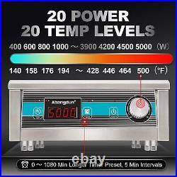 Heavy-Duty 5000W Induction Cooktop with Even Heating Ideal for Commercial Us