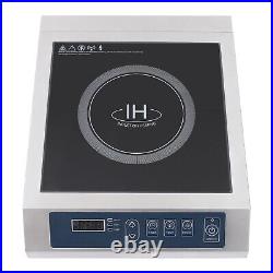 High-power Induction Cooktop 110V 1800W Countertop Burner Black Crystal Panel