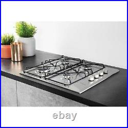 Hotpoint PAN642IXH 58cm Four Burner Gas Hob Stainless Steel