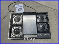 ILVE Professional Plus Stainless Steel Gas Cooktop 90cm/36 Inches 4 Burners