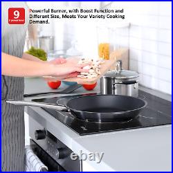ISEASY Induction/Ceramic Cooktop Touch Control Built-In 2/4/5 Burners Stove Top
