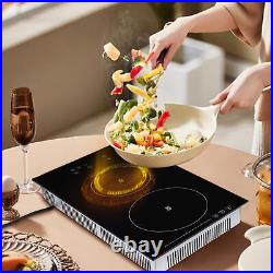 Induction 2 Burner Stove 1800W Digital Electric Hob Cook Top Kitchen Stove