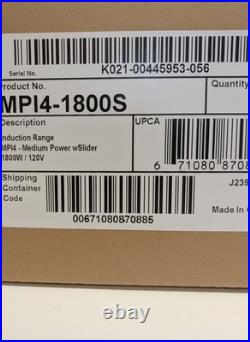 Induction Cook Top Commercial Vollrath MPI4-1800S Open Box MSRP $1,350