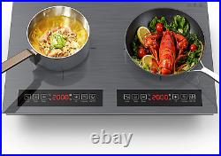 Induction Cooktop 110V Cooktop 24 inch LED Touch Screen Burner Overheat Protect