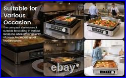 Induction Cooktop 1700W Commercial Large Portable Electric Stove 24h Timer Hob