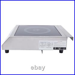 Induction Cooktop 1800whigh Power Black Crystal Panel + Stainless Steel 110v New