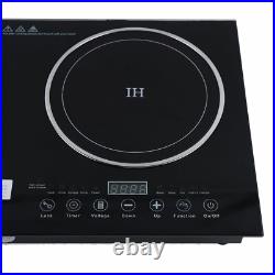 Induction Cooktop 2 Burners Electric Hob Cook Top Stove Ceramic Cooktop 110V New