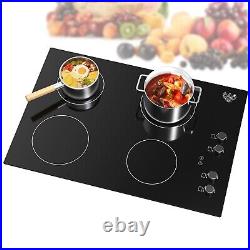 Induction Cooktop 30In Built-in 4 Burner Electric Stove Top Knob Control 220V US