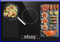 Induction Cooktop Built-in 5 Burner Electric Stove Top Touch Screen 220V 9000W