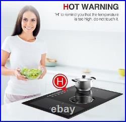 Induction Cooktop Built-in 5 Burner Electric Stove Top Touch Screen 220V 9000W
