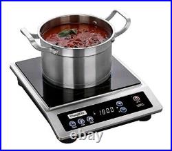 Induction Cooktop, Commercial-grade Portable Cooker, Large 8 Heating Coil, 1