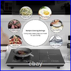 Induction Cooktop Dual Burner Electric Cooktop Stove Induction Cooker 110V 4000W